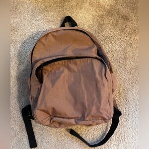 NEW Baggu Large Nylon Backpack Brown Cocoa